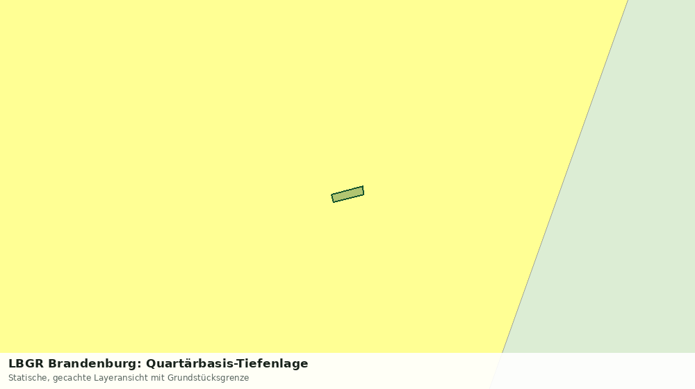 Statische Kartenansicht: LBGR Brandenburg: Quartärbasis-Tiefenlage