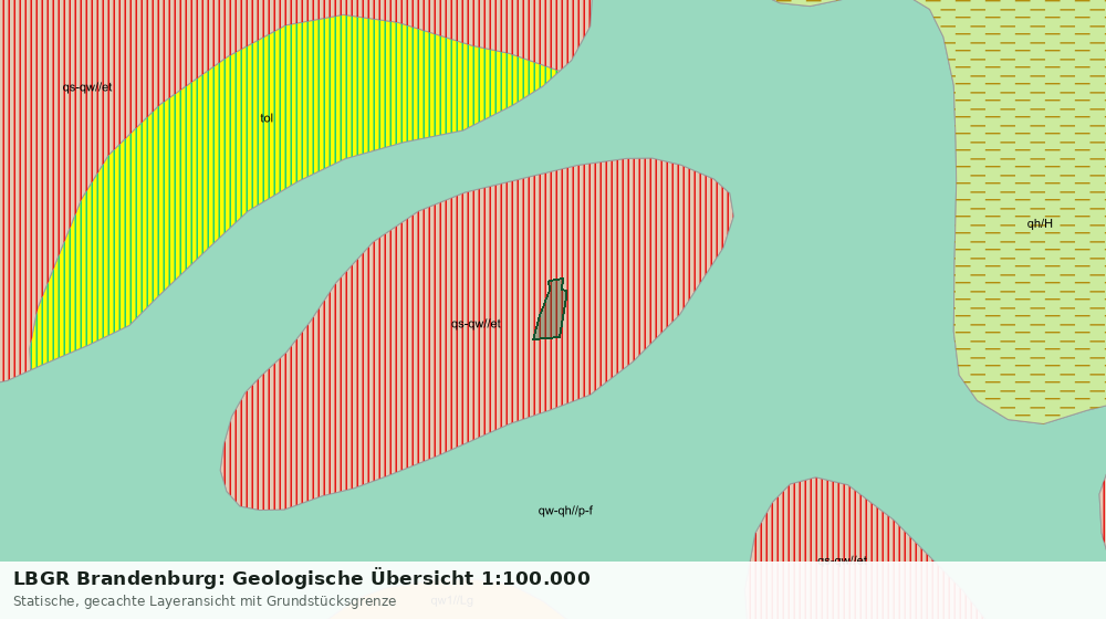 Statische Kartenansicht: LBGR Brandenburg: Geologische Übersicht 1:100.000