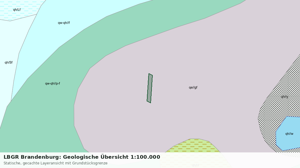 Statische Kartenansicht: LBGR Brandenburg: Geologische Übersicht 1:100.000