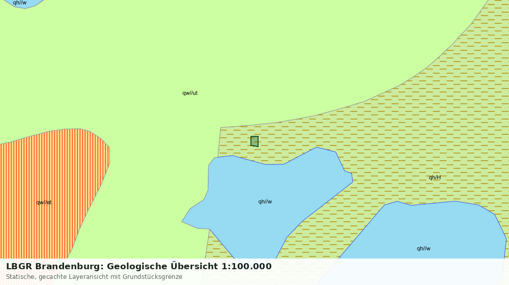 Statische Kartenansicht: LBGR Brandenburg: Geologische Übersicht 1:100.000