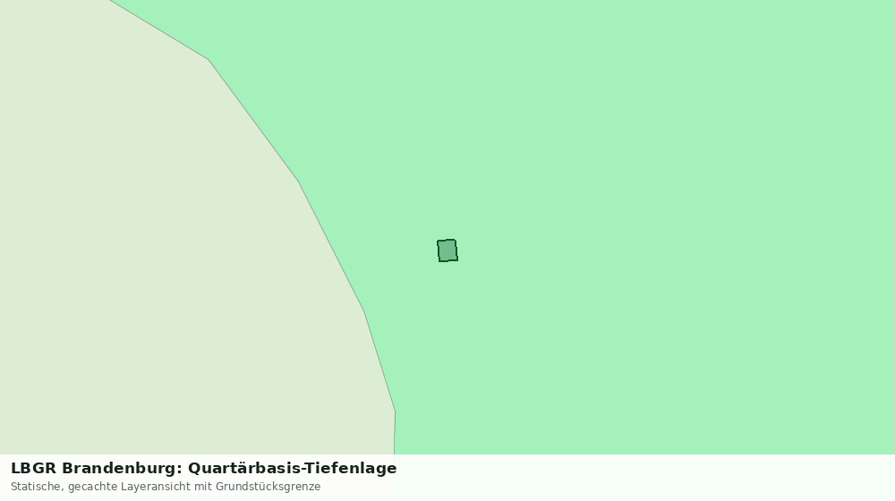 Statische Kartenansicht: LBGR Brandenburg: Quartärbasis-Tiefenlage