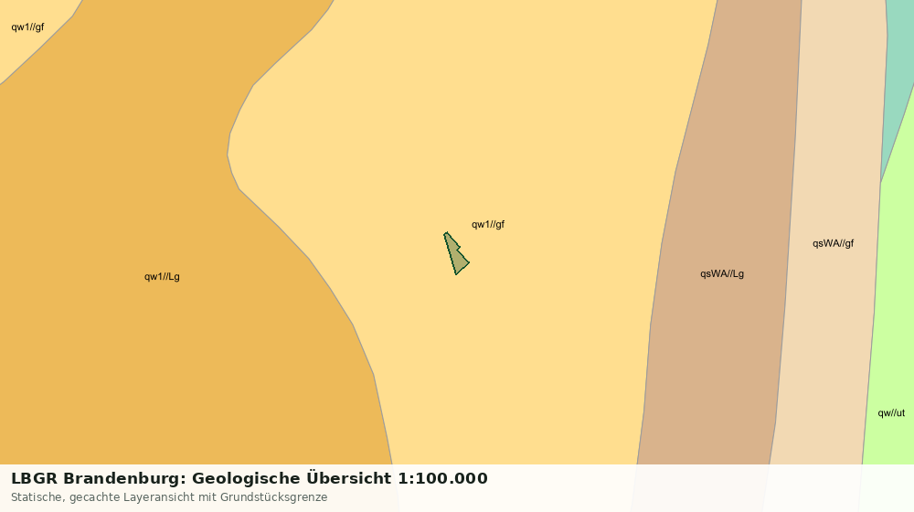 Statische Kartenansicht: LBGR Brandenburg: Geologische Übersicht 1:100.000