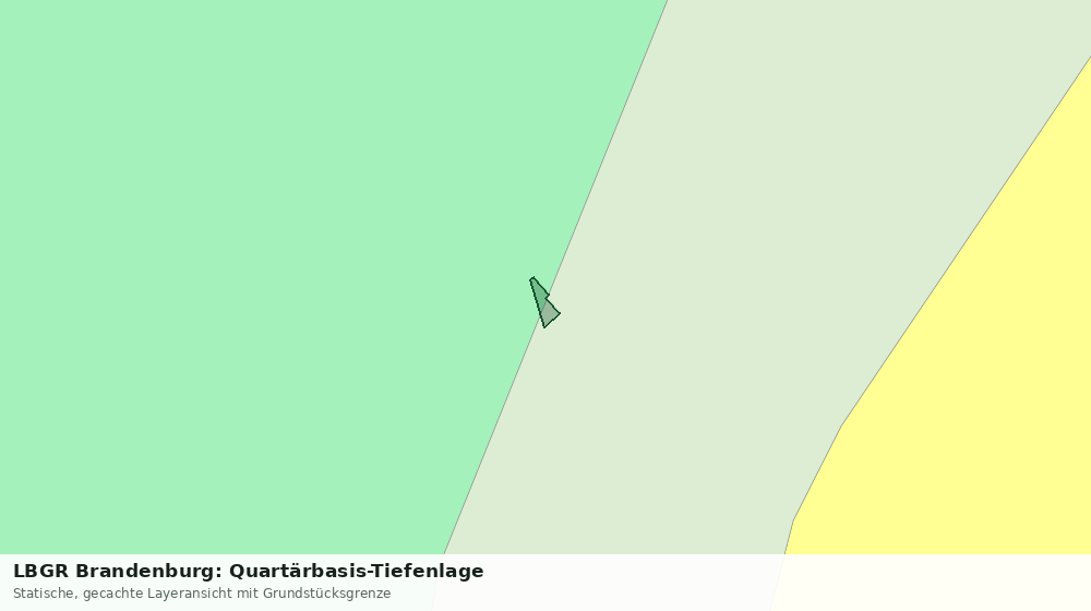 Statische Kartenansicht: LBGR Brandenburg: Quartärbasis-Tiefenlage