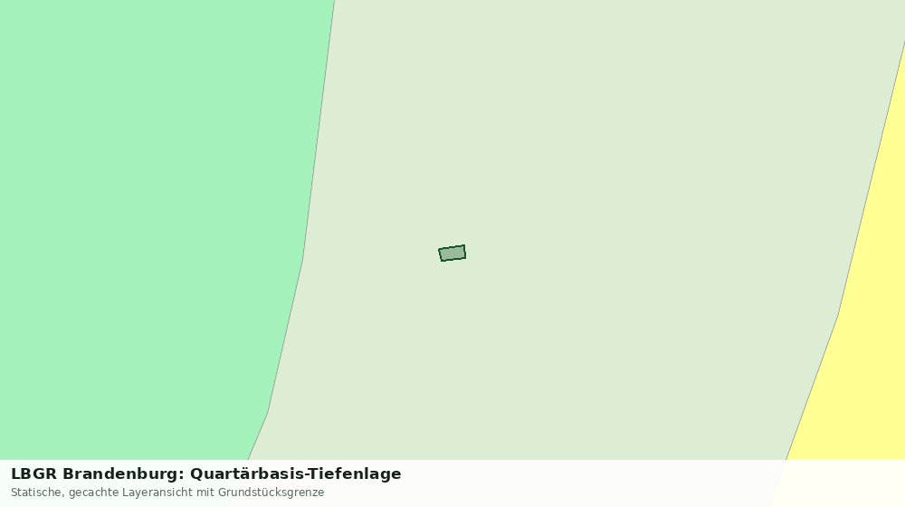 Statische Kartenansicht: LBGR Brandenburg: Quartärbasis-Tiefenlage