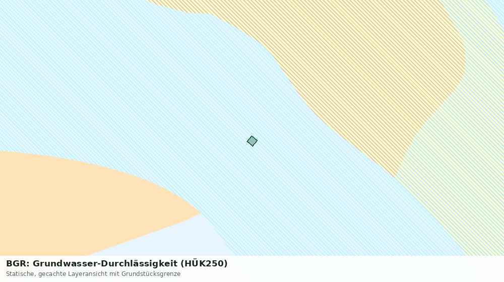 Statische Kartenansicht: BGR: Grundwasser-Durchlässigkeit (HÜK250)