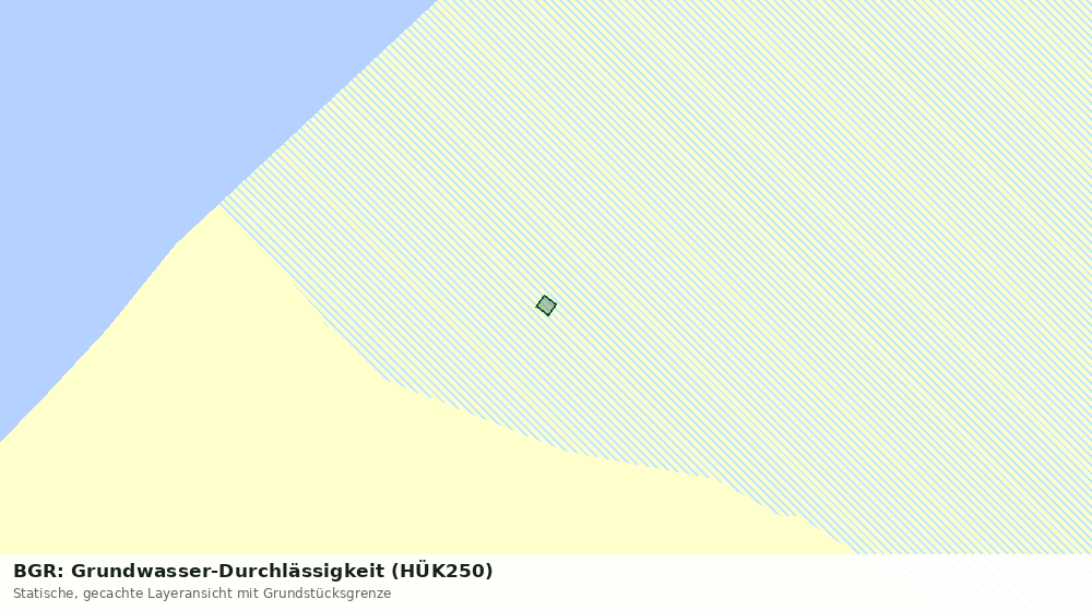 Statische Kartenansicht: BGR: Grundwasser-Durchlässigkeit (HÜK250)