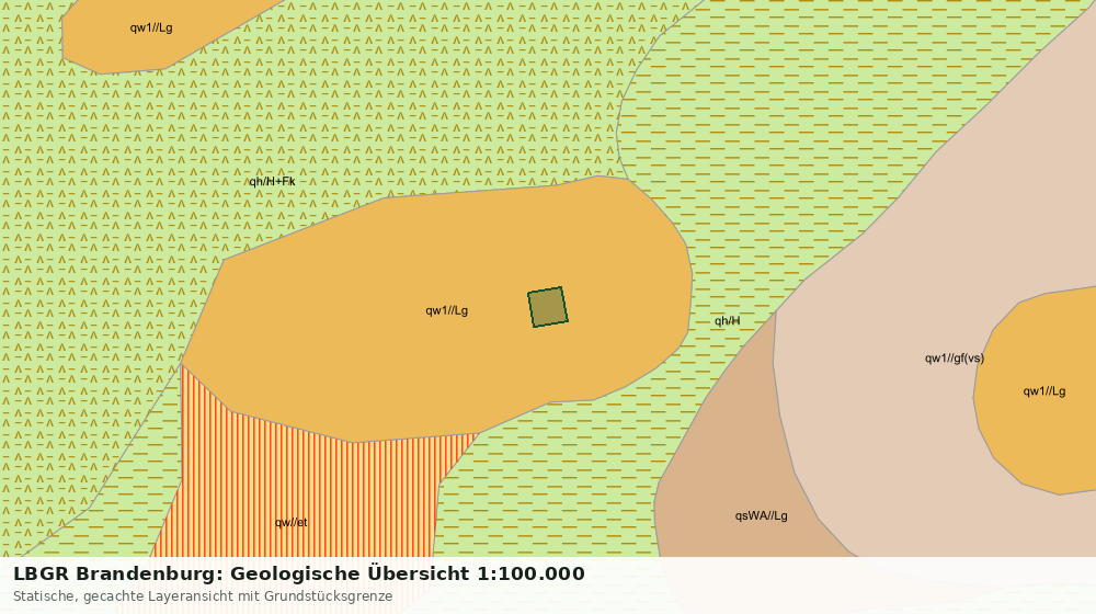 Statische Kartenansicht: LBGR Brandenburg: Geologische Übersicht 1:100.000