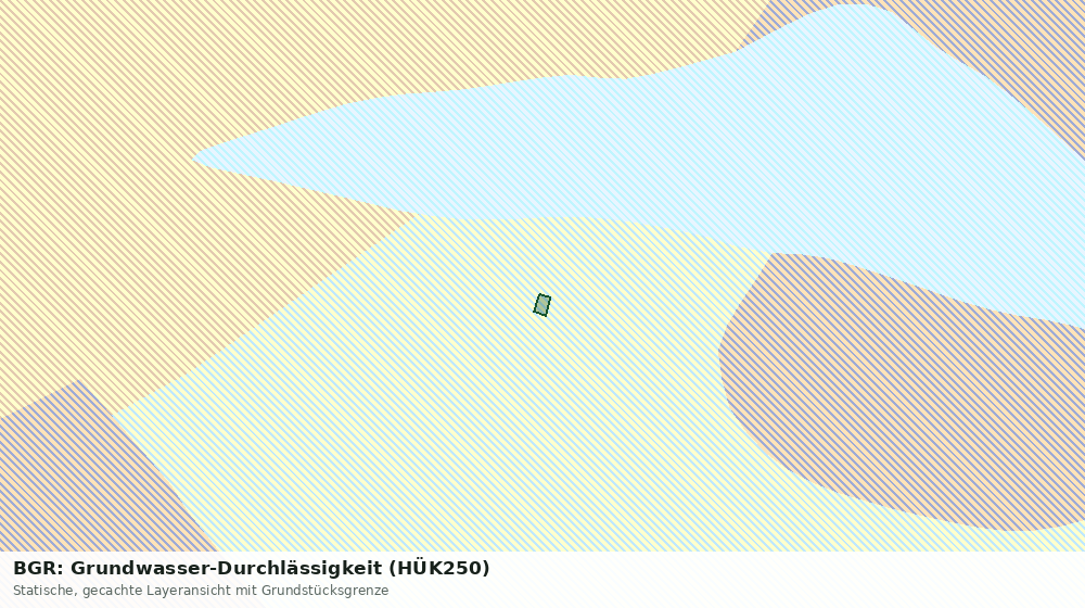 Statische Kartenansicht: BGR: Grundwasser-Durchlässigkeit (HÜK250)