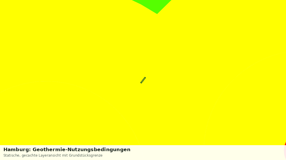 Statische Kartenansicht: Hamburg: Geothermie-Nutzungsbedingungen