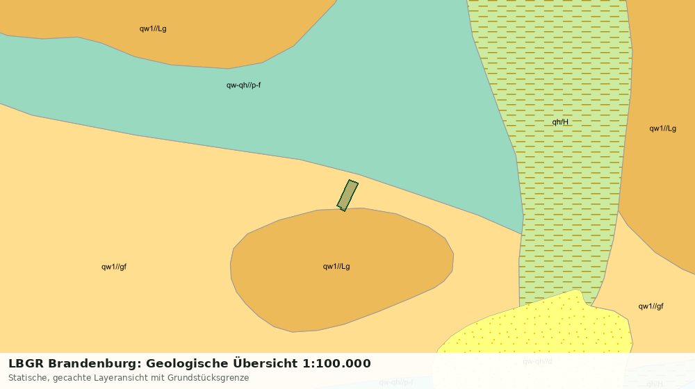 Statische Kartenansicht: LBGR Brandenburg: Geologische Übersicht 1:100.000