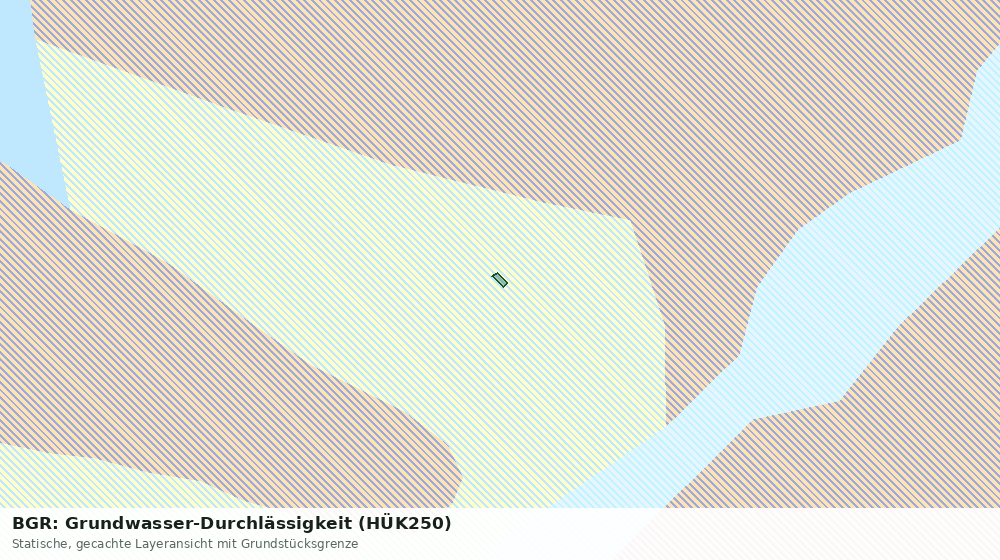 Statische Kartenansicht: BGR: Grundwasser-Durchlässigkeit (HÜK250)