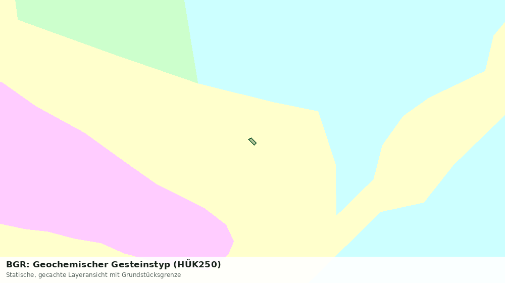 Statische Kartenansicht: BGR: Geochemischer Gesteinstyp (HÜK250)