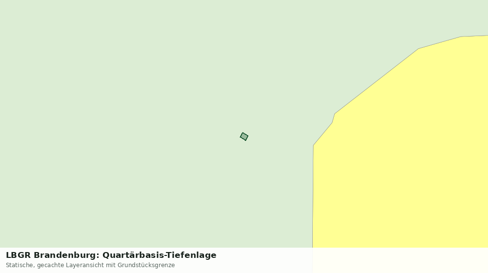 Statische Kartenansicht: LBGR Brandenburg: Quartärbasis-Tiefenlage
