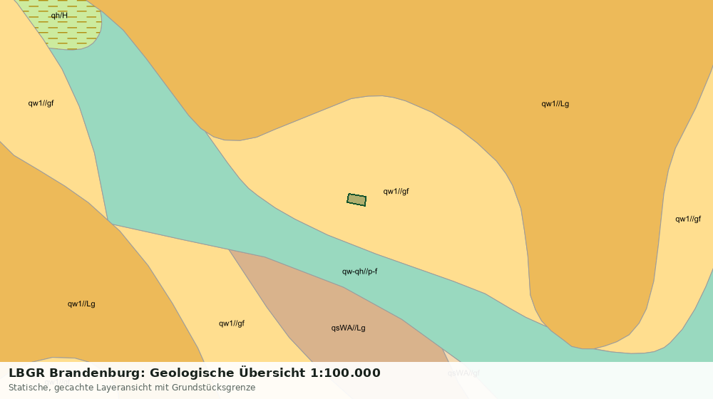Statische Kartenansicht: LBGR Brandenburg: Geologische Übersicht 1:100.000