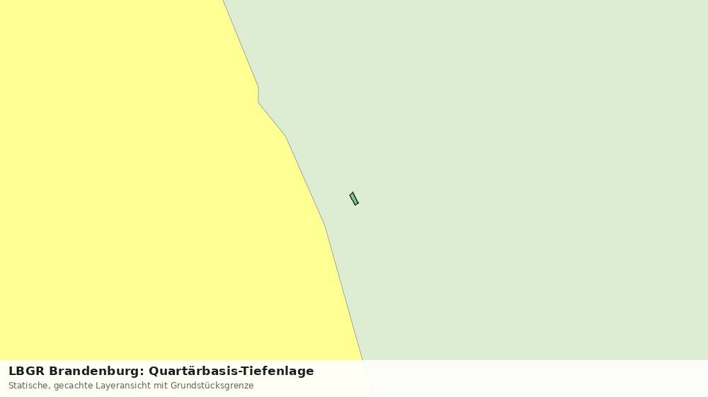 Statische Kartenansicht: LBGR Brandenburg: Quartärbasis-Tiefenlage