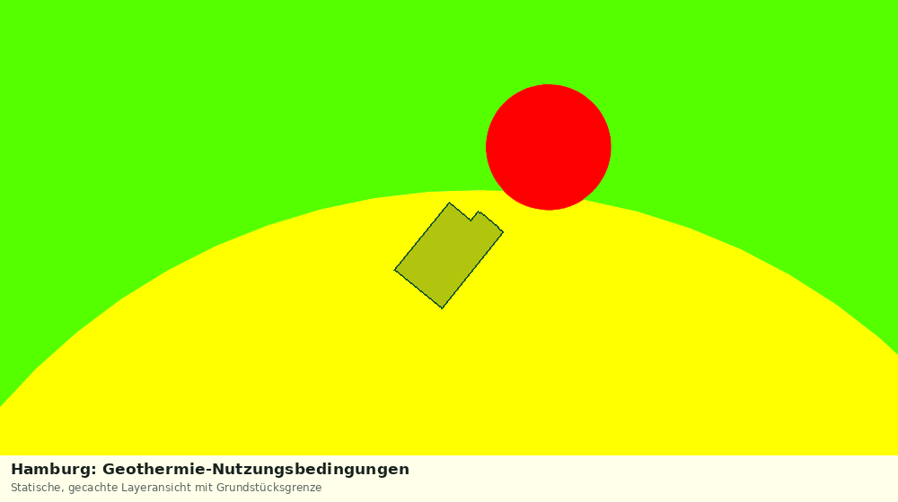 Statische Kartenansicht: Hamburg: Geothermie-Nutzungsbedingungen
