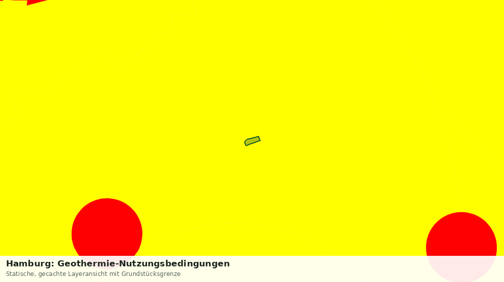 Statische Kartenansicht: Hamburg: Geothermie-Nutzungsbedingungen