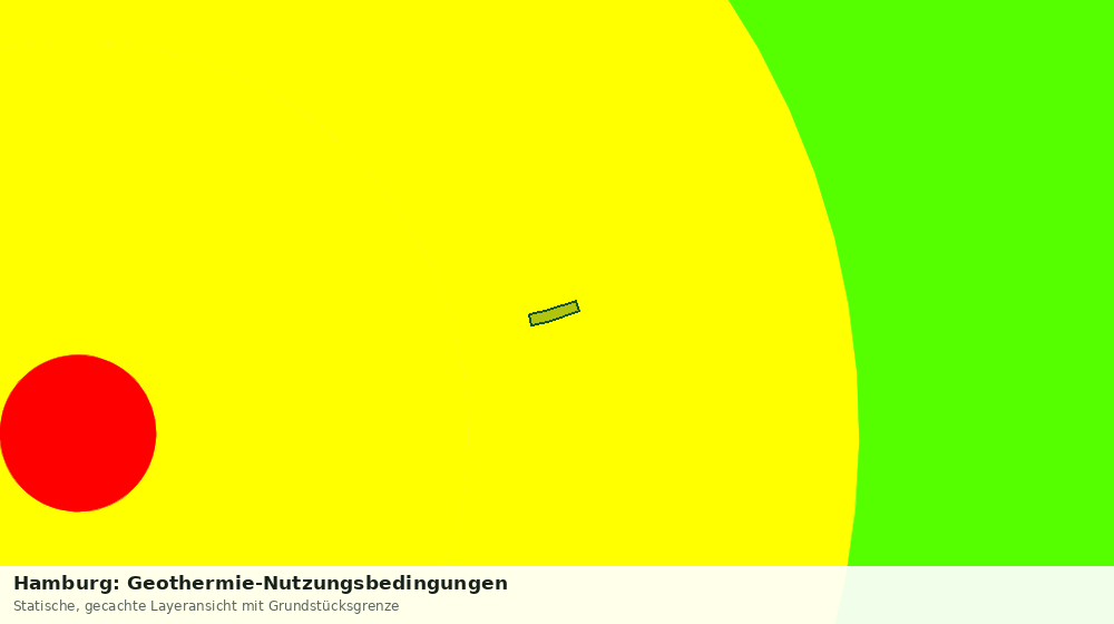 Statische Kartenansicht: Hamburg: Geothermie-Nutzungsbedingungen
