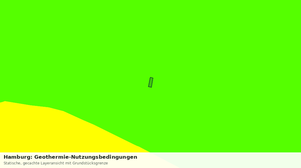 Statische Kartenansicht: Hamburg: Geothermie-Nutzungsbedingungen