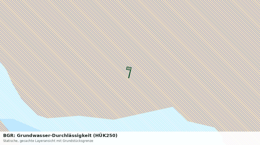 Statische Kartenansicht: BGR: Grundwasser-Durchlässigkeit (HÜK250)
