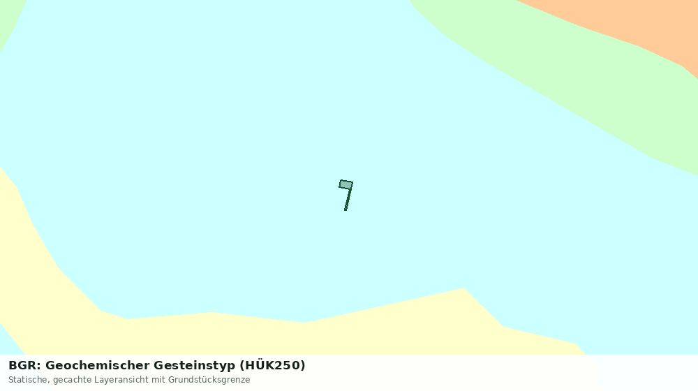 Statische Kartenansicht: BGR: Geochemischer Gesteinstyp (HÜK250)