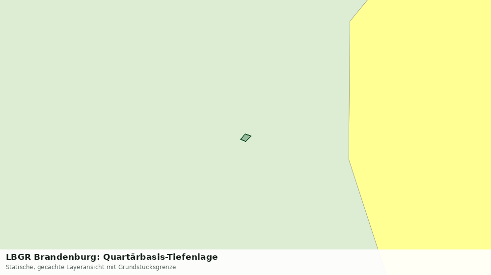 Statische Kartenansicht: LBGR Brandenburg: Quartärbasis-Tiefenlage