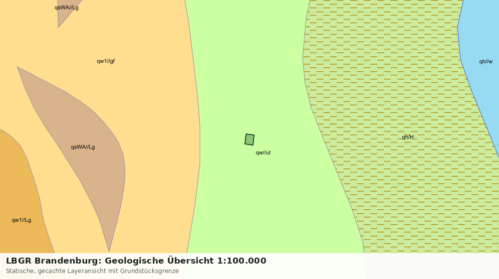 Statische Kartenansicht: LBGR Brandenburg: Geologische Übersicht 1:100.000