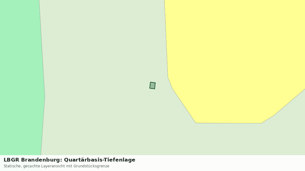 Statische Kartenansicht: LBGR Brandenburg: Quartärbasis-Tiefenlage