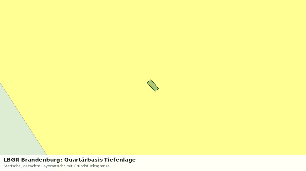 Statische Kartenansicht: LBGR Brandenburg: Quartärbasis-Tiefenlage