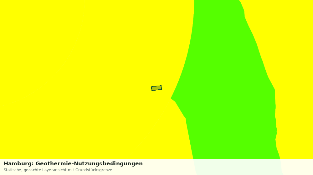 Statische Kartenansicht: Hamburg: Geothermie-Nutzungsbedingungen