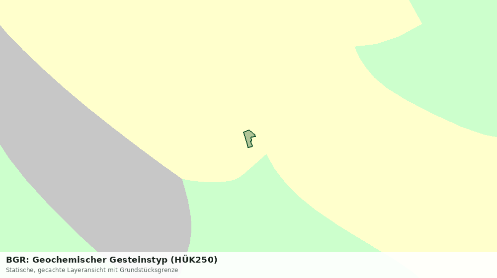 Statische Kartenansicht: BGR: Geochemischer Gesteinstyp (HÜK250)