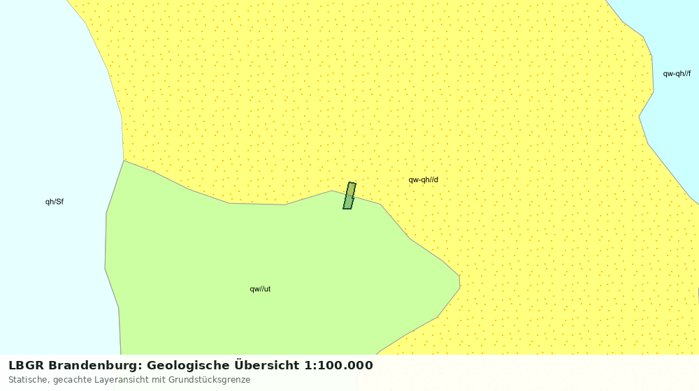 Statische Kartenansicht: LBGR Brandenburg: Geologische Übersicht 1:100.000