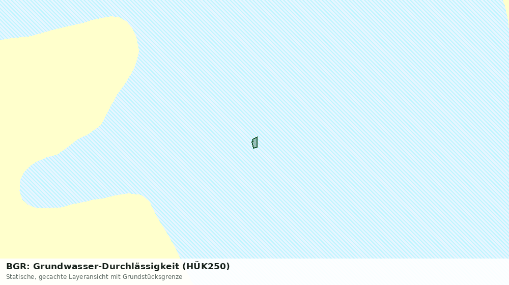 Statische Kartenansicht: BGR: Grundwasser-Durchlässigkeit (HÜK250)