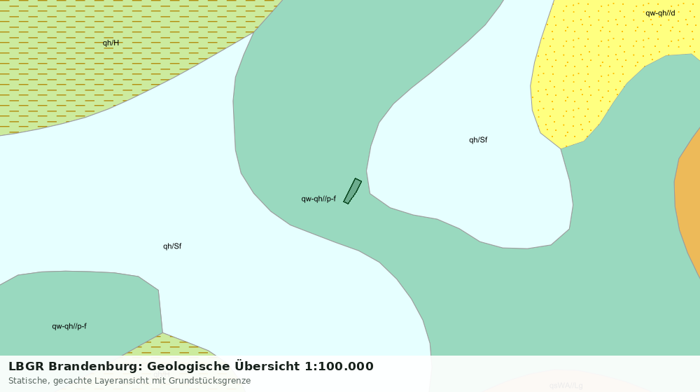 Statische Kartenansicht: LBGR Brandenburg: Geologische Übersicht 1:100.000