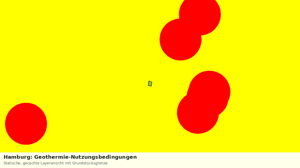 Statische Kartenansicht: Hamburg: Geothermie-Nutzungsbedingungen