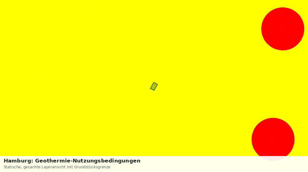 Statische Kartenansicht: Hamburg: Geothermie-Nutzungsbedingungen