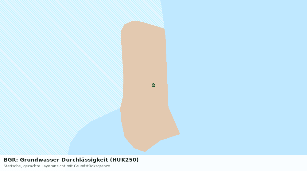Statische Kartenansicht: BGR: Grundwasser-Durchlässigkeit (HÜK250)