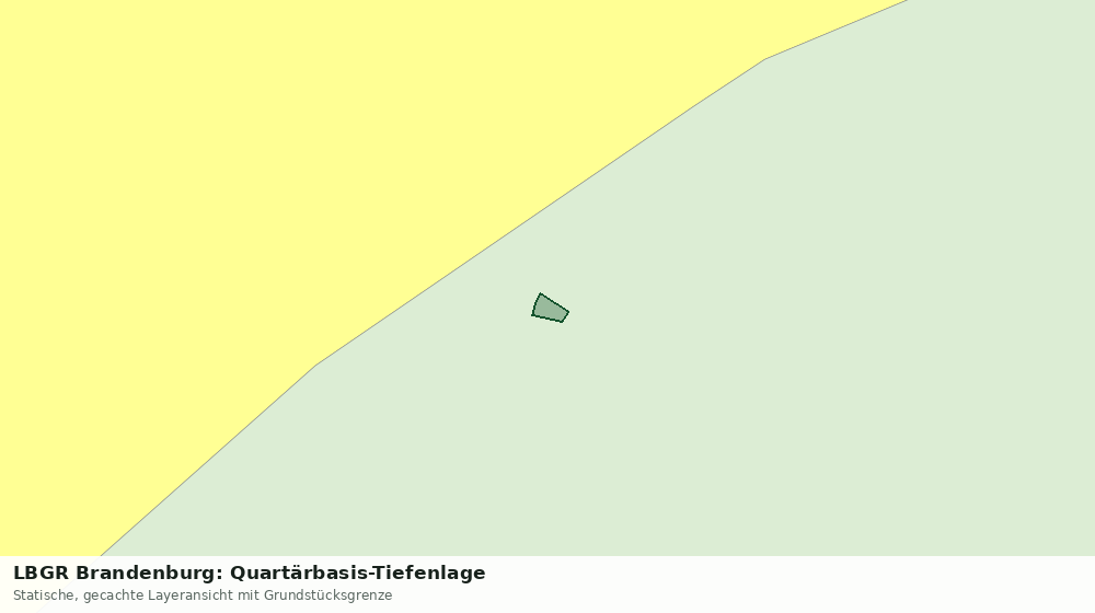 Statische Kartenansicht: LBGR Brandenburg: Quartärbasis-Tiefenlage