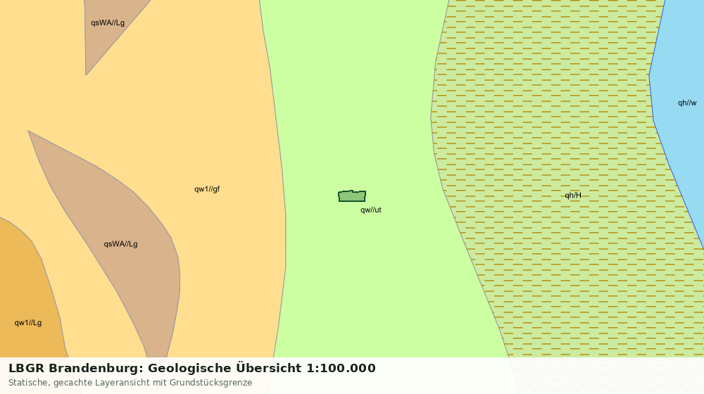 Statische Kartenansicht: LBGR Brandenburg: Geologische Übersicht 1:100.000