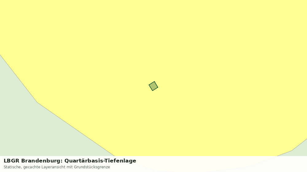 Statische Kartenansicht: LBGR Brandenburg: Quartärbasis-Tiefenlage