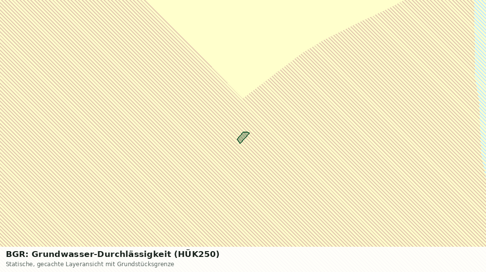 Statische Kartenansicht: BGR: Grundwasser-Durchlässigkeit (HÜK250)