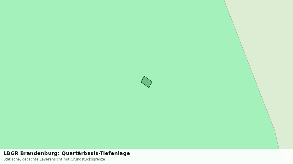 Statische Kartenansicht: LBGR Brandenburg: Quartärbasis-Tiefenlage