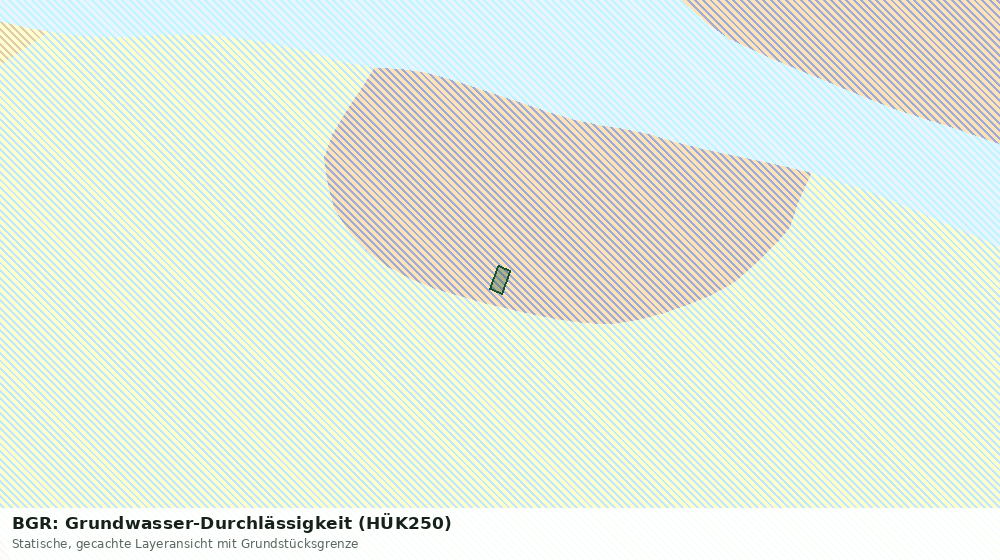 Statische Kartenansicht: BGR: Grundwasser-Durchlässigkeit (HÜK250)
