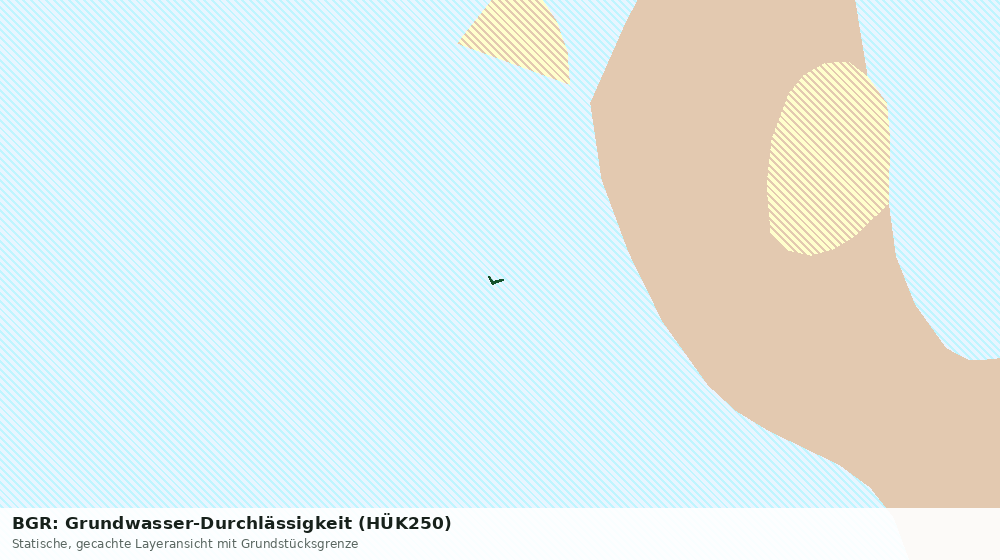 Statische Kartenansicht: BGR: Grundwasser-Durchlässigkeit (HÜK250)