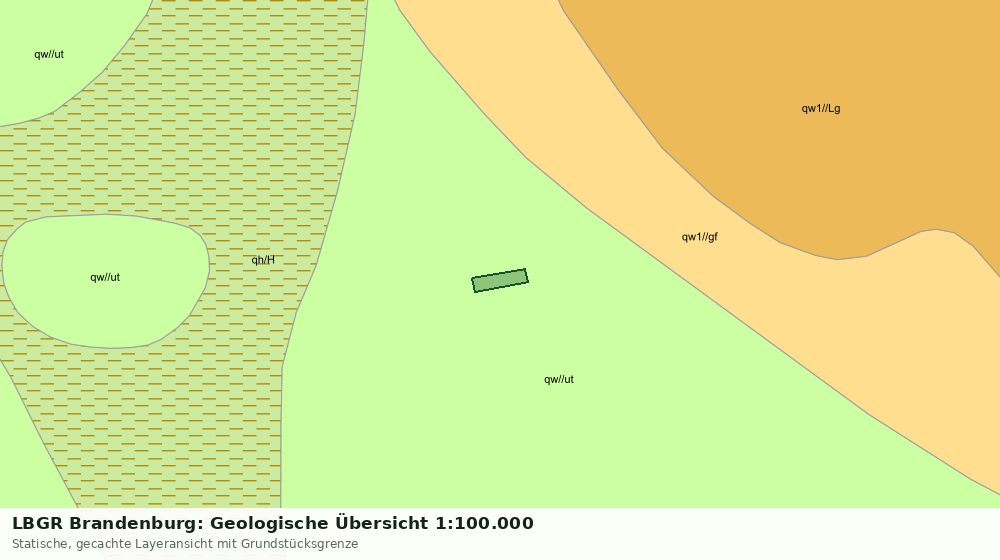 Statische Kartenansicht: LBGR Brandenburg: Geologische Übersicht 1:100.000