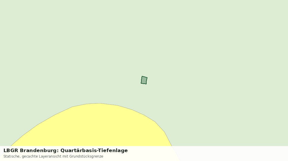 Statische Kartenansicht: LBGR Brandenburg: Quartärbasis-Tiefenlage