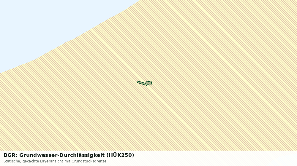 Statische Kartenansicht: BGR: Grundwasser-Durchlässigkeit (HÜK250)