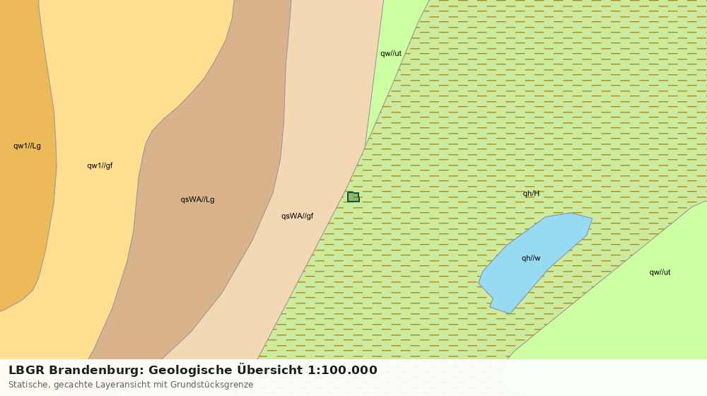 Statische Kartenansicht: LBGR Brandenburg: Geologische Übersicht 1:100.000