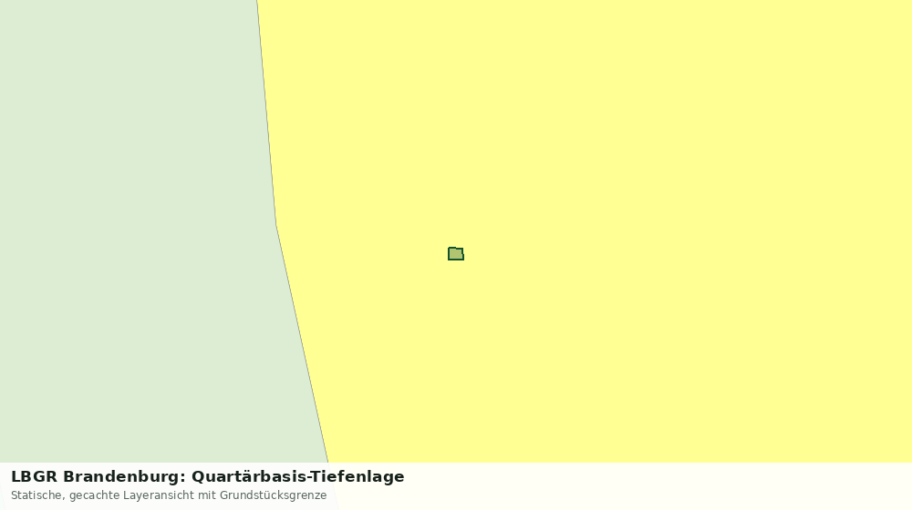 Statische Kartenansicht: LBGR Brandenburg: Quartärbasis-Tiefenlage