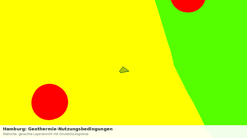 Statische Kartenansicht: Hamburg: Geothermie-Nutzungsbedingungen